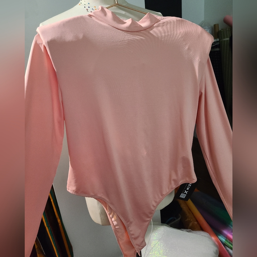 Pink Onesie with shoulder pads